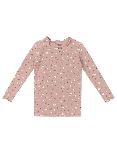 AVAUMA Baby Boy Girl Pajama Set 6M-7T Kids Cute Toddler Snug fit Flower Pattern Design Pjs Cotton Sleepwear Ruffled Shirring - 2