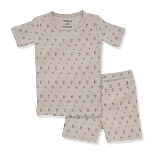 AVAUMA Baby Boys Girls Pajama Set 6M-7T Kids Cute Toddler Snug fit Pattern Design Pjs Cotton Sleepwear - 1