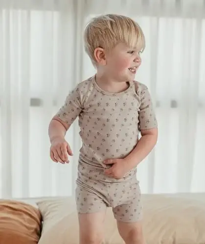 AVAUMA Baby Boys Girls Pajama Set 6M-7T Kids Cute Toddler Snug fit Pattern Design Pjs Cotton Sleepwear - 4