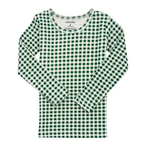 AVAUMA Baby Boys Girls Pajama Set 6M-7T Kids Cute Toddler Snug fit Pattern Design Pjs Cotton Sleepwear - 14