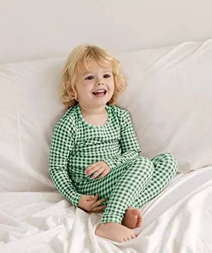 AVAUMA Baby Boys Girls Pajama Set 6M-7T Kids Cute Toddler Snug fit Pattern Design Pjs Cotton Sleepwear - 11
