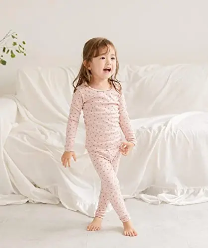 AVAUMA Baby Boys Girls Pajama Set 6M-7T Kids Cute Toddler Snug fit Pattern Design Pjs Cotton Sleepwear - 4