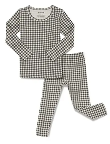 AVAUMA Bebek Erkek Kız Pijama Takımı 6 Ay-7 Yaş Çocuk Sevimli Küçük Çocuk Vücuda Oturan Desen Tasarımlı Pamuklu Pijama 