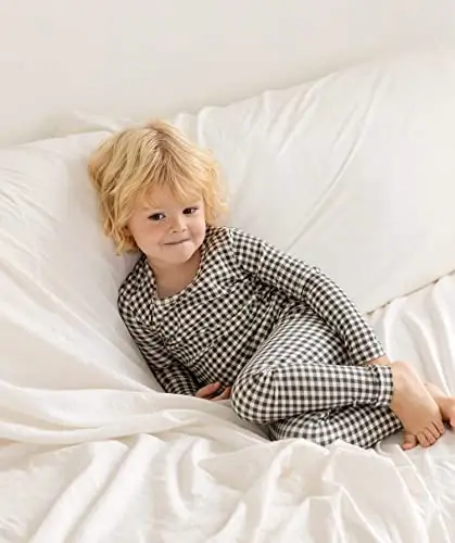 AVAUMA Baby Boys Girls Pajama Set 6M-7T Kids Cute Toddler Snug fit Pattern Design Pjs Cotton Sleepwear - 5