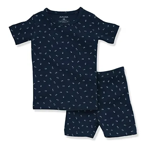 AVAUMA Bebek Erkek Kız Pijama Takımı 6 Ay-7 Yaş Çocuk Sevimli Küçük Çocuk Vücuda Oturan Desen Tasarımlı Pamuklu Uyku Giyim 