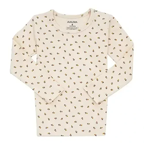 AVAUMA Baby Boys Girls Pajama Set 6M-7T Kids Cute Toddler Snug fit Pattern Design Pjs Cotton Sleepwear - 2