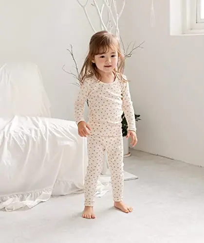 AVAUMA Baby Boys Girls Pajama Set 6M-7T Kids Cute Toddler Snug fit Pattern Design Pjs Cotton Sleepwear - 9