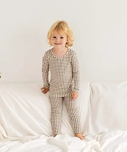 AVAUMA Baby Boys Girls Pajama Set 6M-7T Kids Cute Toddler Snug fit Pattern Design Pjs Cotton Sleepwear - 9