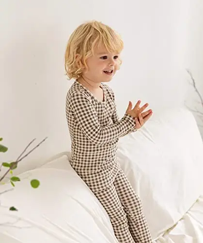 AVAUMA Baby Boys Girls Pajama Set 6M-7T Kids Cute Toddler Snug fit Pattern Design Pjs Cotton Sleepwear - 10