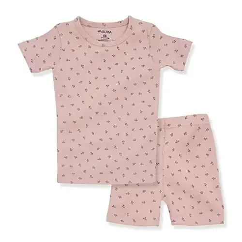 AVAUMA Baby Boys Girls Pajama Set 6M-7T Kids Cute Toddler Snug fit Pattern Design Pjs Cotton Sleepwear - 1