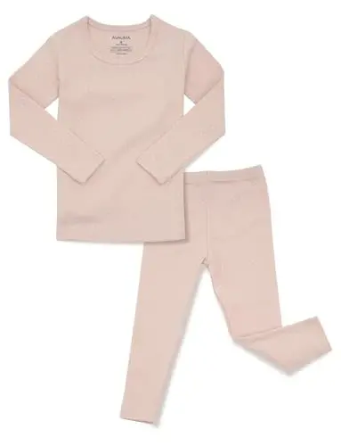 AVAUMA Bebek Erkek Kız Pijama Takımı 6 Ay-7 Yaş Çocuk Sevimli Küçük Çocuk Vücuda Oturan Desen Tasarımlı Pjs Pamuklu Uyku Giyim 