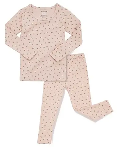 AVAUMA Baby Boys Girls Pajama Set 6M-7T Kids Cute Toddler Snug fit Pattern Design Pjs Cotton Sleepwear - 1