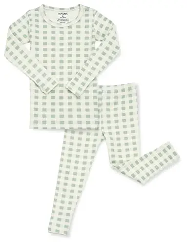 AVAUMA Baby Boys Girls Pajama Set 6M-7T Kids Cute Toddler Snug fit Pattern Design Pjs Cotton Sleepwear - 1