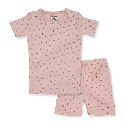 AVAUMA Baby Boys Girls Pajama Set 6M-7T Kids Cute Toddler Snug fit Pattern Design Pjs Cotton Sleepwear - 1