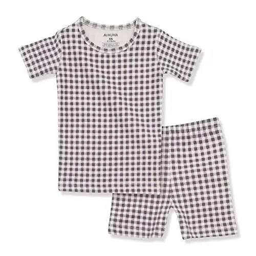 AVAUMA Baby Boys Girls Pajama Set 6M-7T Kids Cute Toddler Snug fit Pattern Design Pjs Cotton Sleepwear - 1