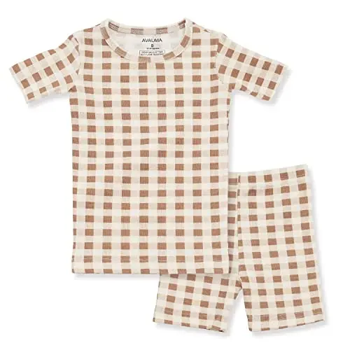 AVAUMA Baby Boys Girls Pajama Set 6M-7T Kids Cute Toddler Snug fit Pattern Design Pjs Cotton Sleepwear 