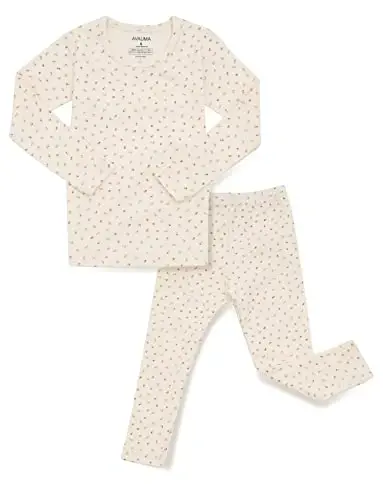 AVAUMA Baby Boys Girls Pajama Set 6M-7T Kids Cute Toddler Snug fit Pattern Design Pjs Cotton Sleepwear - 1