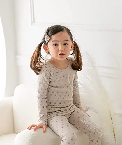 AVAUMA Baby Boys Girls Pajama Set 6M-7T Kids Cute Toddler Snug fit Pattern Design Pjs Cotton Sleepwear - 10