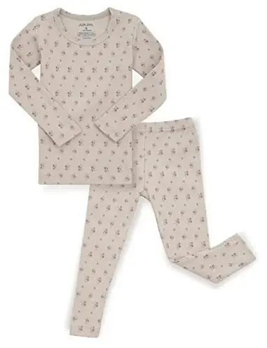 AVAUMA Bebek Erkek Kız Pijama Takımı 6 Ay-7 Yaş Çocuk Sevimli Yürümeye Başlayan Rahat Desen Tasarımlı Pjs Pamuklu Uyku Giysisi 