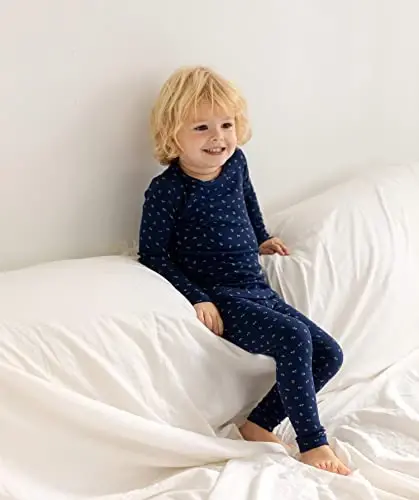AVAUMA Baby Boys Girls Pajama Set 6M-7T Kids Cute Toddler Snug fit Pattern Design Pjs Cotton Sleepwear - 5