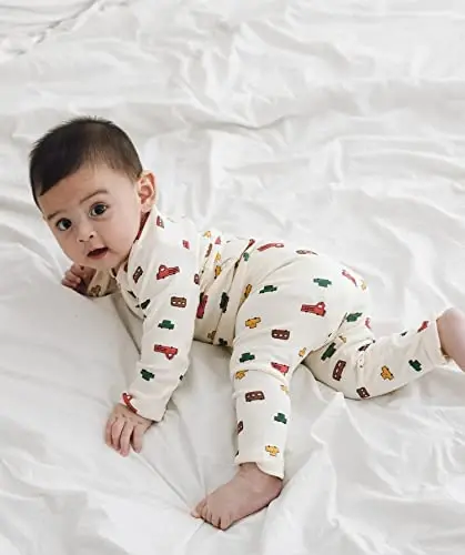 AVAUMA Baby Boys Girls Pajama Set 6M-8T Kids Cute Toddler Snug fit Pjs Cotton Sleepwear - 6