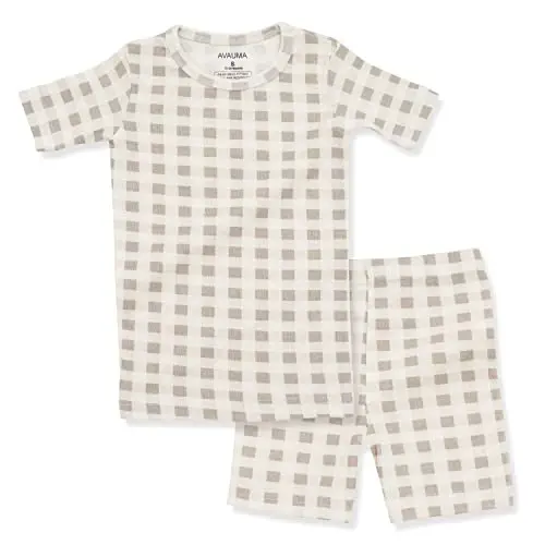 AVAUMA Baby Boys Girls Pajama Set 6M-7T Kids Cute Toddler Snug fit Pattern Design Pjs Cotton Sleepwear - 1