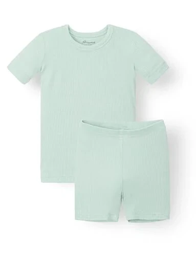 AVAUMA Toddler Short Pajamas Set Baby Boys Girls Kids Snug fit Ribbed Sleepwear pjs for Daily Life Style - 1