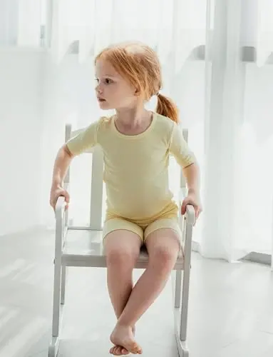 AVAUMA Toddler Short Pajamas Set Baby Boys Girls Kids Snug fit Ribbed Sleepwear pjs for Daily Life Style - 5