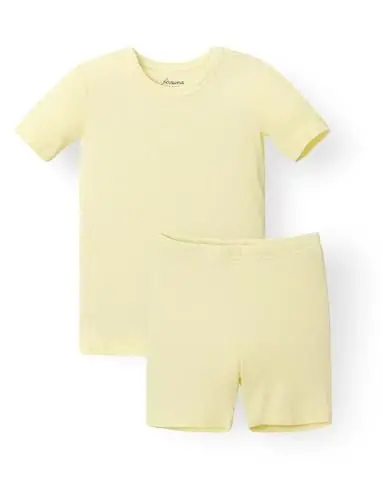 AVAUMA Toddler Short Pajamas Set Baby Boys Girls Kids Snug fit Ribbed Sleepwear pjs for Daily Life Style 