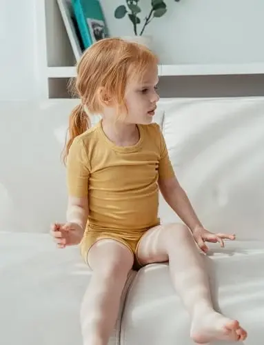 AVAUMA Toddler Short Pajamas Set Baby Boys Girls Kids Snug fit Ribbed Sleepwear pjs for Daily Life Style - 4