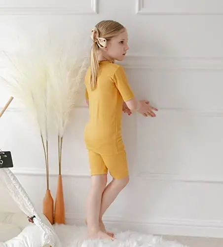 AVAUMA Toddler Short Pajamas Set Baby Boys Girls Kids Snug fit Ribbed Sleepwear pjs for Daily Life Style - 5