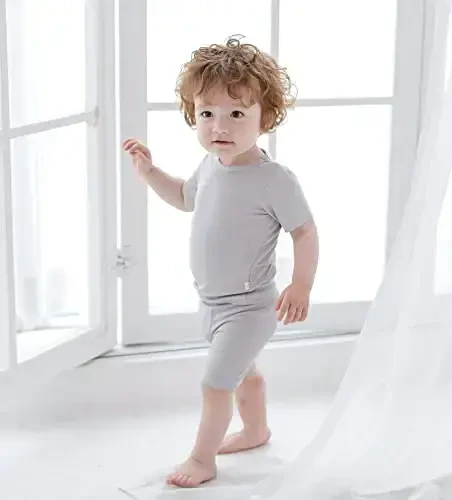AVAUMA Toddler Short Pajamas Set Baby Boys Girls Kids Snug fit Ribbed Sleepwear pjs for Daily Life Style - 4