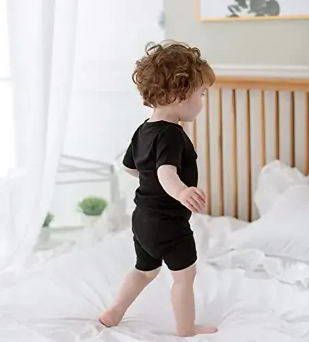 AVAUMA Toddler Short Pajamas Set Baby Boys Girls Kids Snug fit Ribbed Sleepwear pjs for Daily Life Style - 5