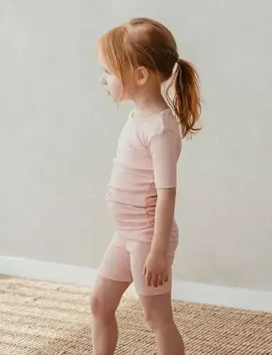 AVAUMA Toddler Short Pajamas Set Baby Boys Girls Kids Snug fit Ribbed Sleepwear pjs for Daily Life Style - 4