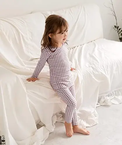 AVAUMA Baby Boys Girls Pajama Set 6M-7T Kids Cute Toddler Snug fit Pattern Design Pjs Cotton Sleepwear - 10