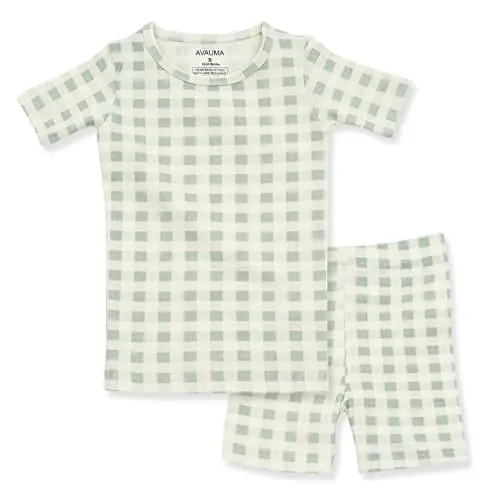 AVAUMA Baby Boys Girls Pajama Set 6M-7T Kids Cute Toddler Snug fit Pattern Design Pjs Cotton Sleepwear - 1