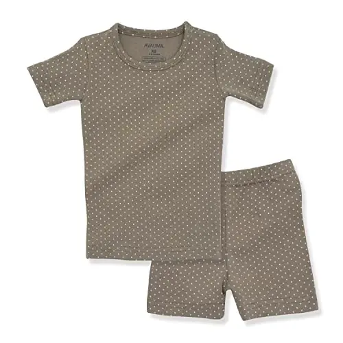 AVAUMA Baby Boys Girls Pajama Set 6M-7T Kids Cute Toddler Snug fit Pattern Design Pjs Cotton Sleepwear 