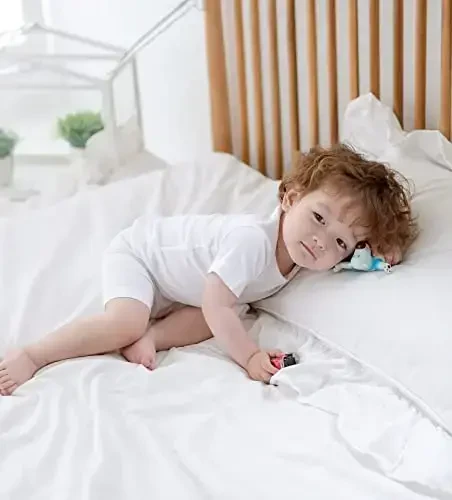 AVAUMA Комплект детской пижамы Toddler, короткий, для мальчиков и девочек, облегающая ребристая одежда для сна, пижама для повседневной жизни - 5