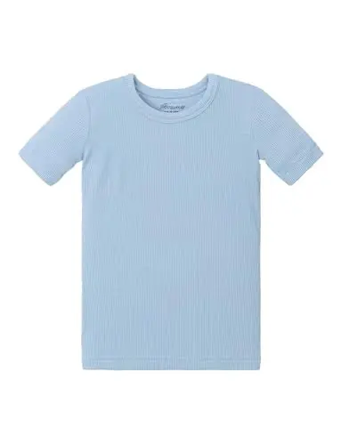 AVAUMA Küçük Çocuk Kısa Pijama Takımı Bebek Erkek Kız Çocuklar için Vücuda Oturan Fitilli Pijama Günlük Yaşam Tarzı için - 2