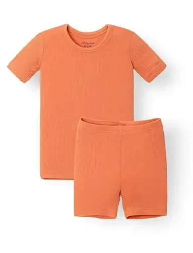 AVAUMA Toddler Short Pajamas Set Baby Boys Girls Kids Snug fit Ribbed Sleepwear pjs for Daily Life Style - 1