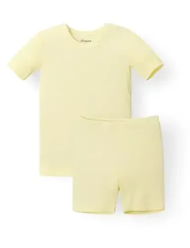 AVAUMA Toddler Short Pajamas Set Baby Boys Girls Kids Snug fit Ribbed Sleepwear pjs for Daily Life Style - MODAZONE