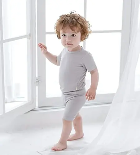 AVAUMA Toddler Short Pajamas Set Baby Boys Girls Kids Snug fit Ribbed Sleepwear pjs for Daily Life Style - 2