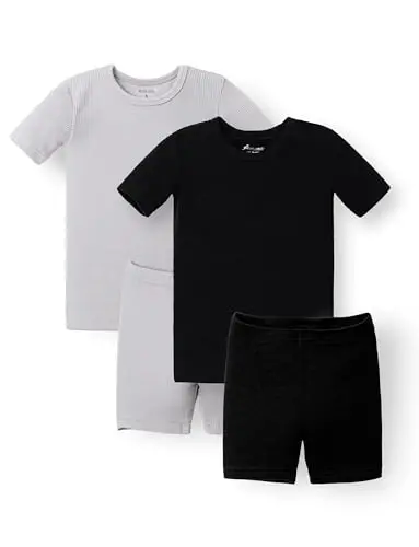 AVAUMA Toddler Short Pajamas Set Baby Boys Girls Kids Snug fit Ribbed Sleepwear pjs for Daily Life Style - AVAUMA