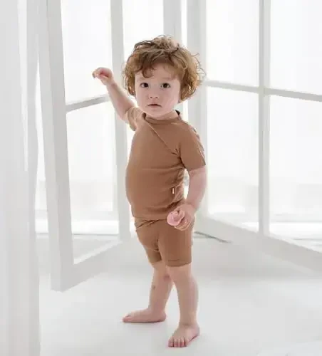 AVAUMA Toddler Short Pajamas Set Baby Boys Girls Kids Snug fit Ribbed Sleepwear pjs for Daily Life Style - MODAZONE (1)