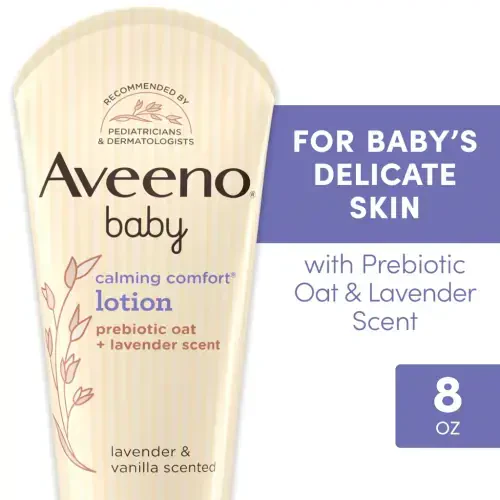 Aveeno Baby Calming Comfort Moisturizing Body Lotion for Baby and Toddler, 8 fl oz - 4