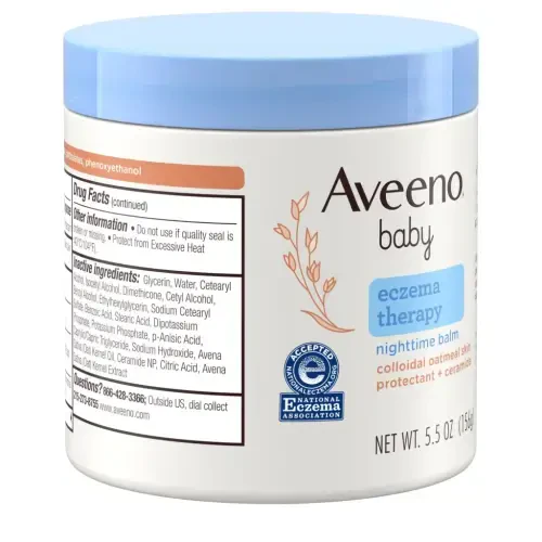 Aveeno Baby Eczema Therapy Nighttime Body Balm, Colloidal Oatmeal, 5,5 oz - 9