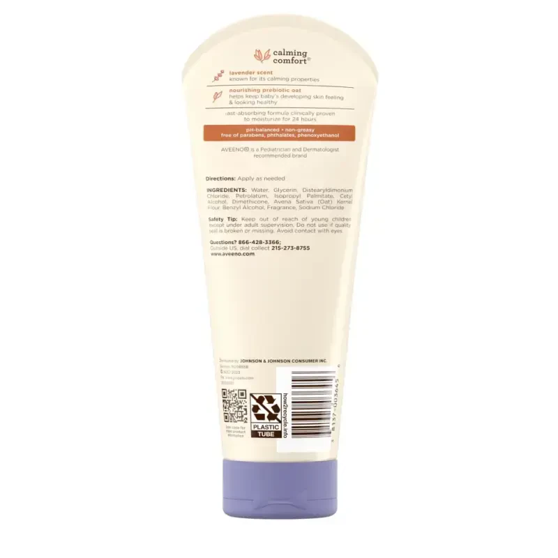 Aveeno Baby Calming Comfort Moisturizing Lotion with Lavender for Baby and Toddler, 8 fl oz - 3