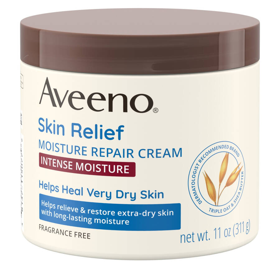 Aveeno Cilt Rahatlatıcı Yoğun Nemlendirici Krem, Çok Kuru Ciltler İçin, 11 oz - 10