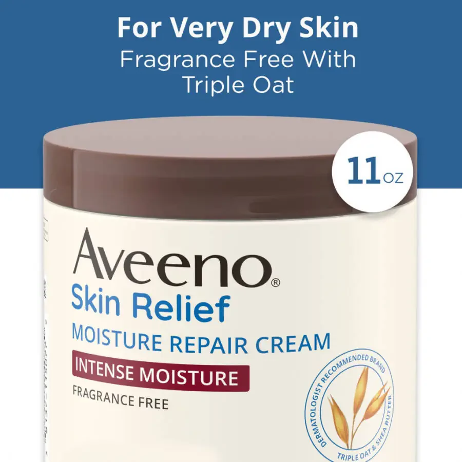 Aveeno Skin Relief Intense Moisturizing Cream, Extra-Dry Skin, 11 oz - 5