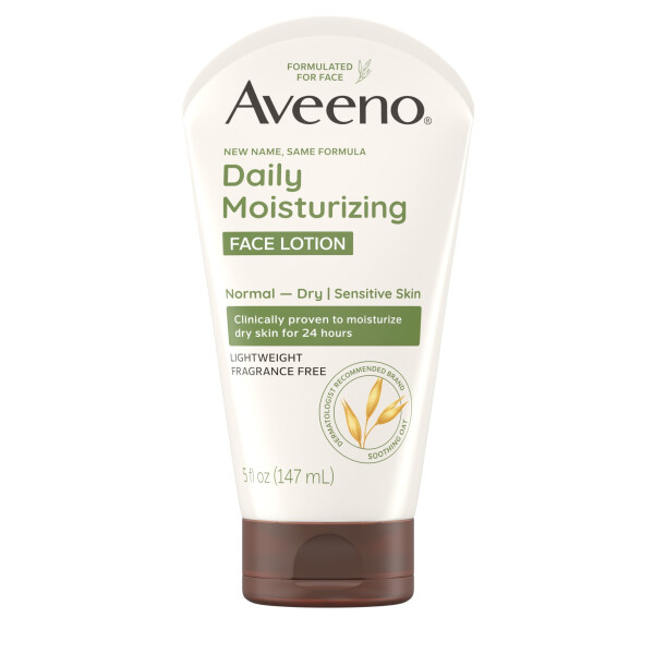 Aveeno Daily Moisturizing Face Cream for Dry Skin, Prebiotic Oat, 5 oz - 1